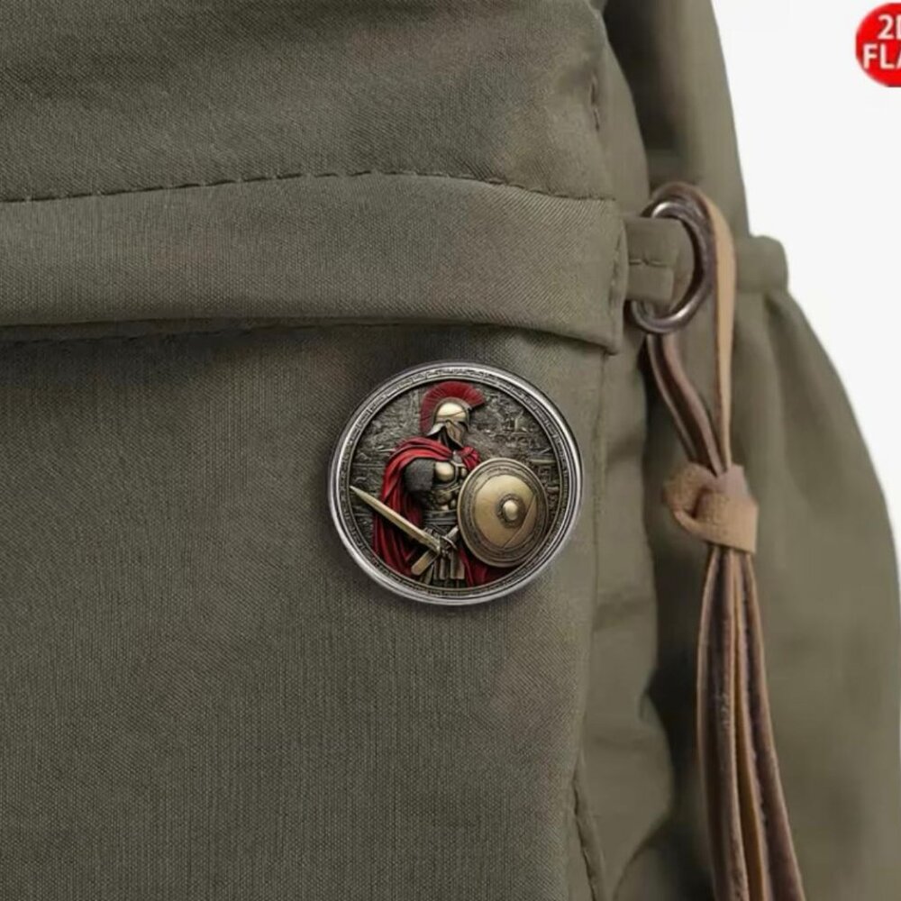 NEW - ARMOR OF GOD Stainless Steel PIN BROCH - EPH6:13-17 - Picture 2 of 6